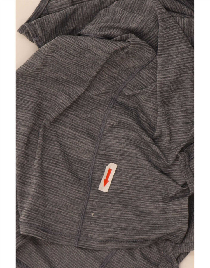 Patagonia Damen Weste Top UK 18 XL Grau geflecktes Polyester