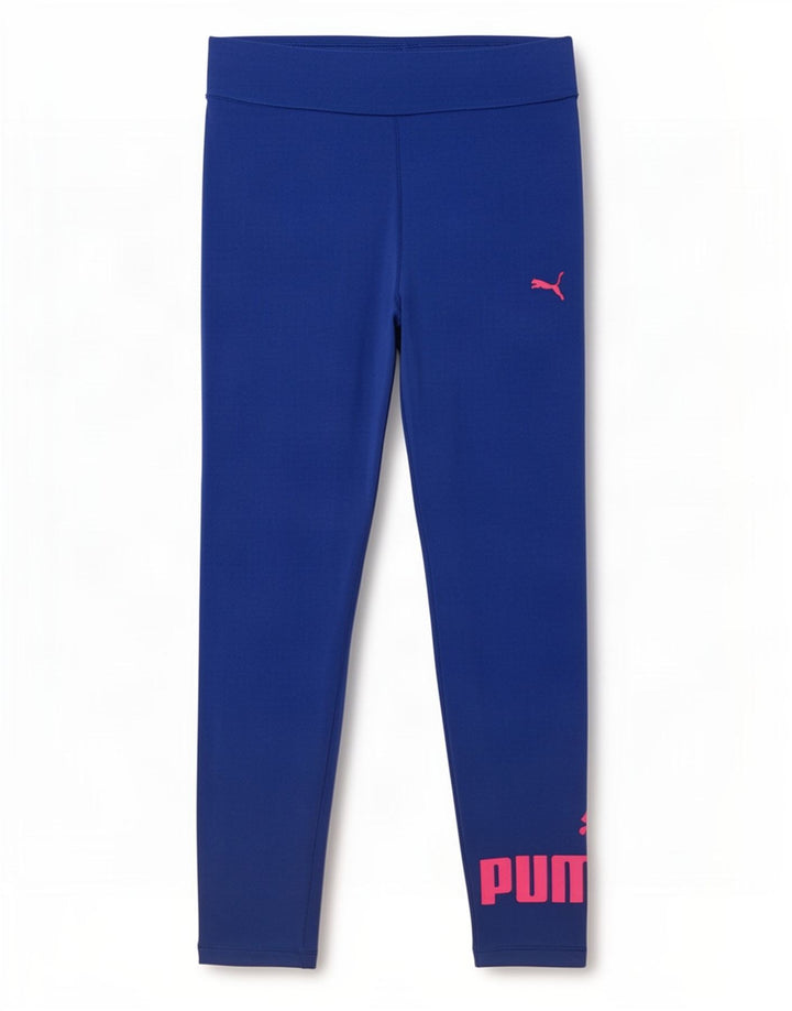 Puma Damen Graphic Leggings UK 12 Mittelblau