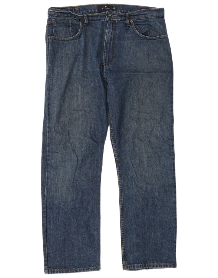 Marks & Spencer Herren Blue Harbor Straight Jeans W34 L29 Blau