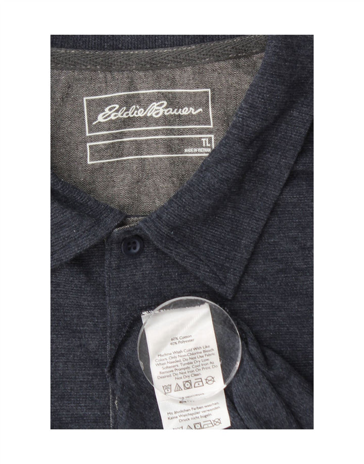 EDDIE BAUER Herren-Poloshirt, große marineblaue Baumwolle