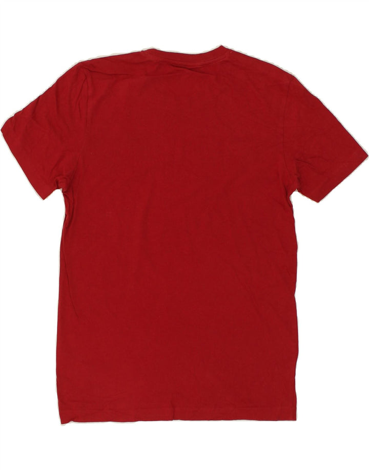 ADIDAS Mens Graphic T-Shirt Top Small Red Cotton Vintage Adidas and Second-Hand Adidas from Messina Hembry 