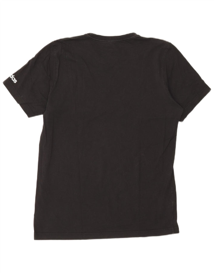 Adidas Herren Grafik T-Shirt Top Medium Schwarz Baumwolle