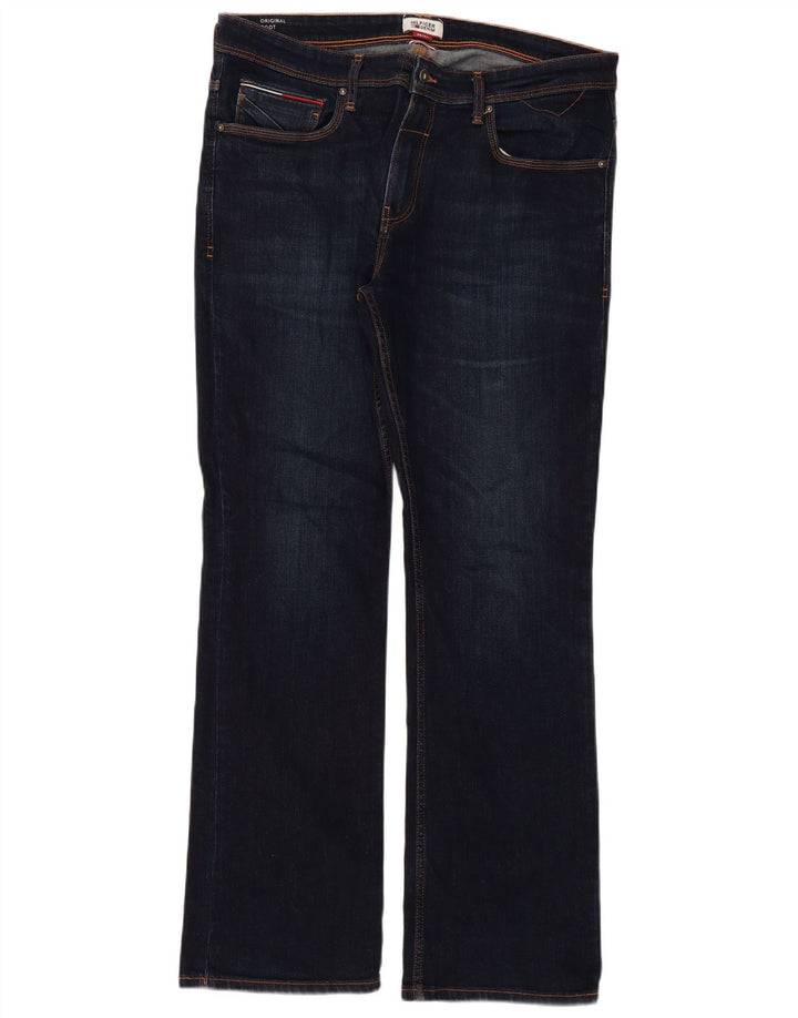 Tommy Hilfiger Herren Bootcut Jeans W38 L34 Marineblau Baumwolle