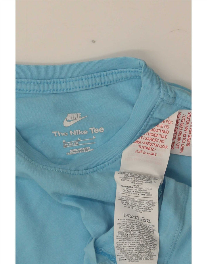 Nike T-Shirt für Jungen, mittelblau, Baumwolle, 10–11 Jahre
