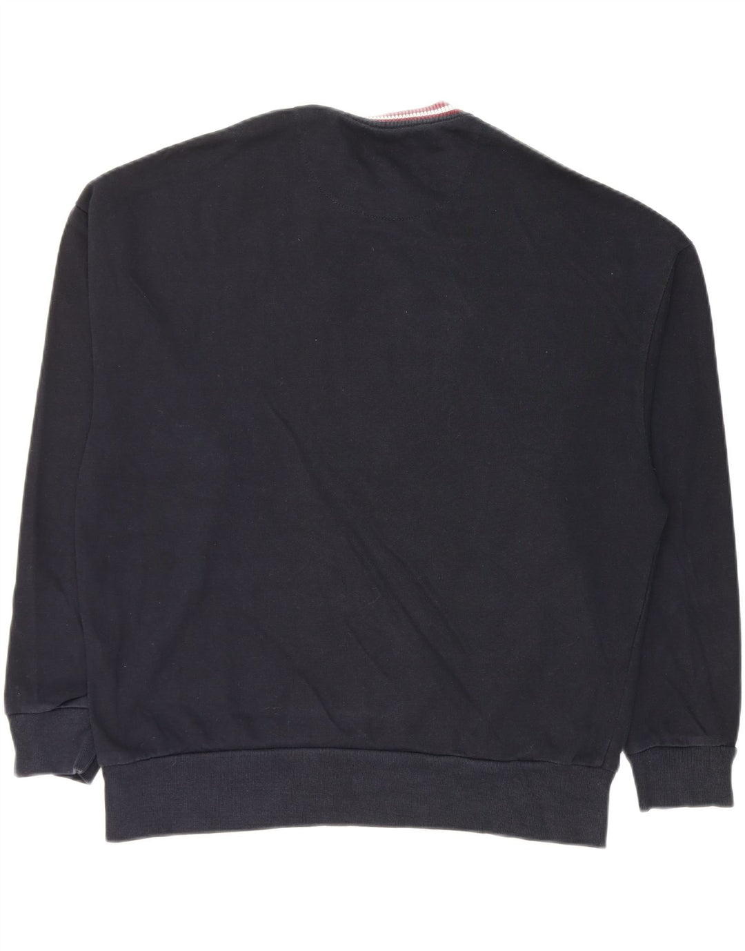 Zara Herren Grafik-Sweatshirt-Pullover, mittelmarineblaue Baumwolle
