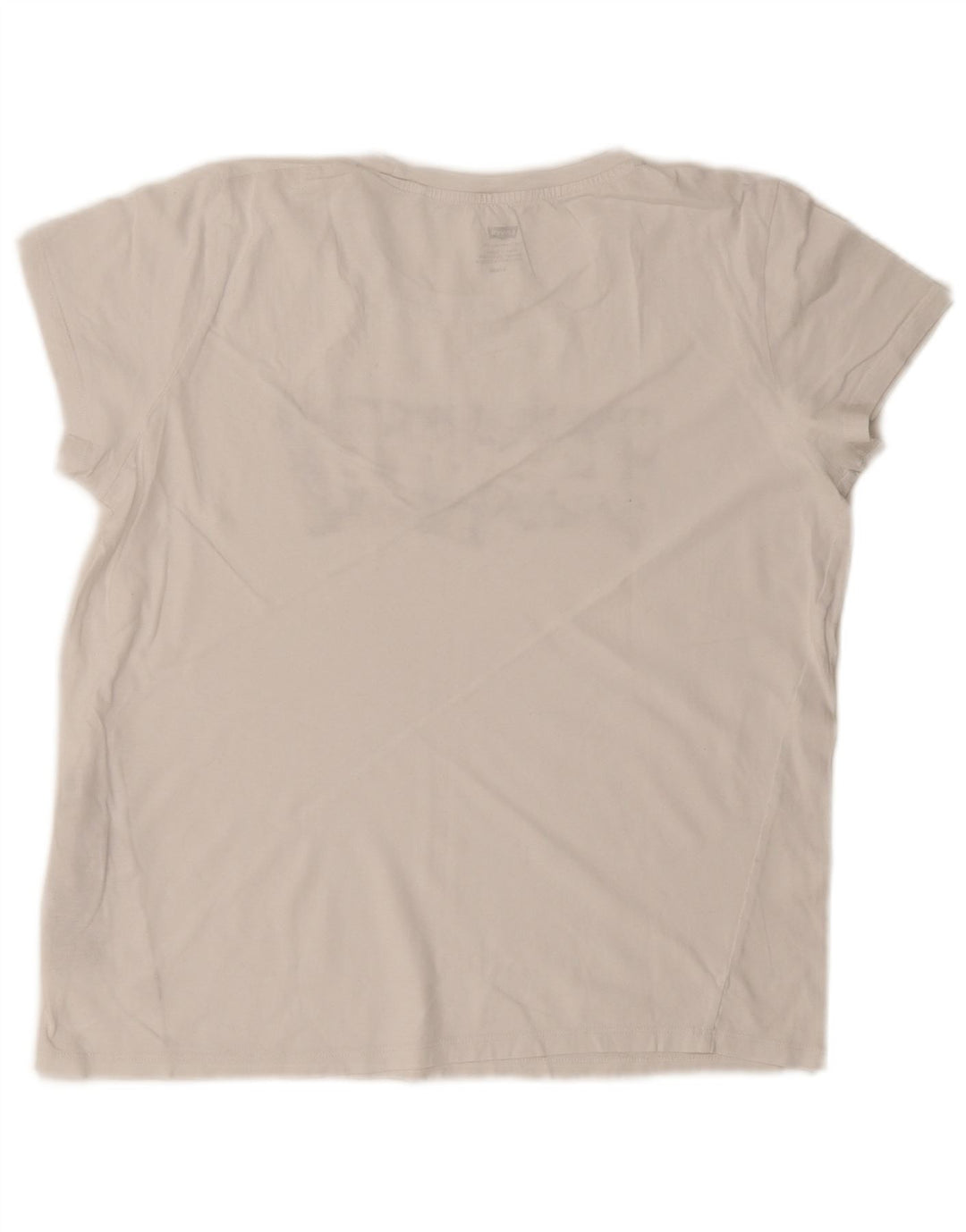 Levi's Damen-T-Shirt mit Grafik, UK 16, Größe L, weiße Baumwolle