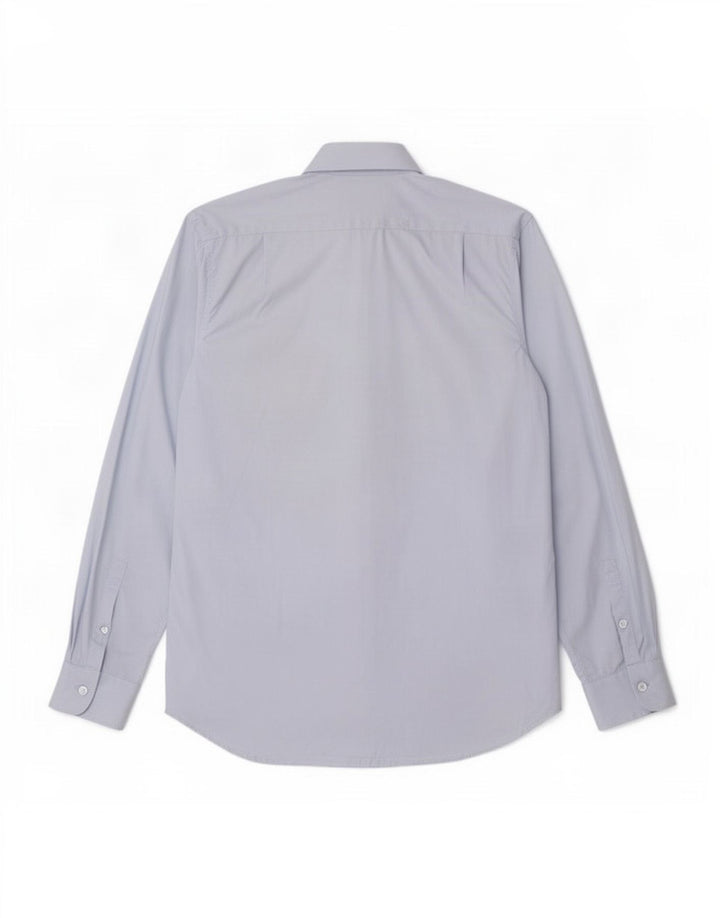 Dkny Herrenhemd, Größe 16, groß, blaue Baumwolle