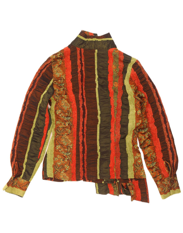 Naracamicie Damen-Hemdbluse in Wickeloptik, Gr. 10, Größe S, mehrfarbig, gestreift