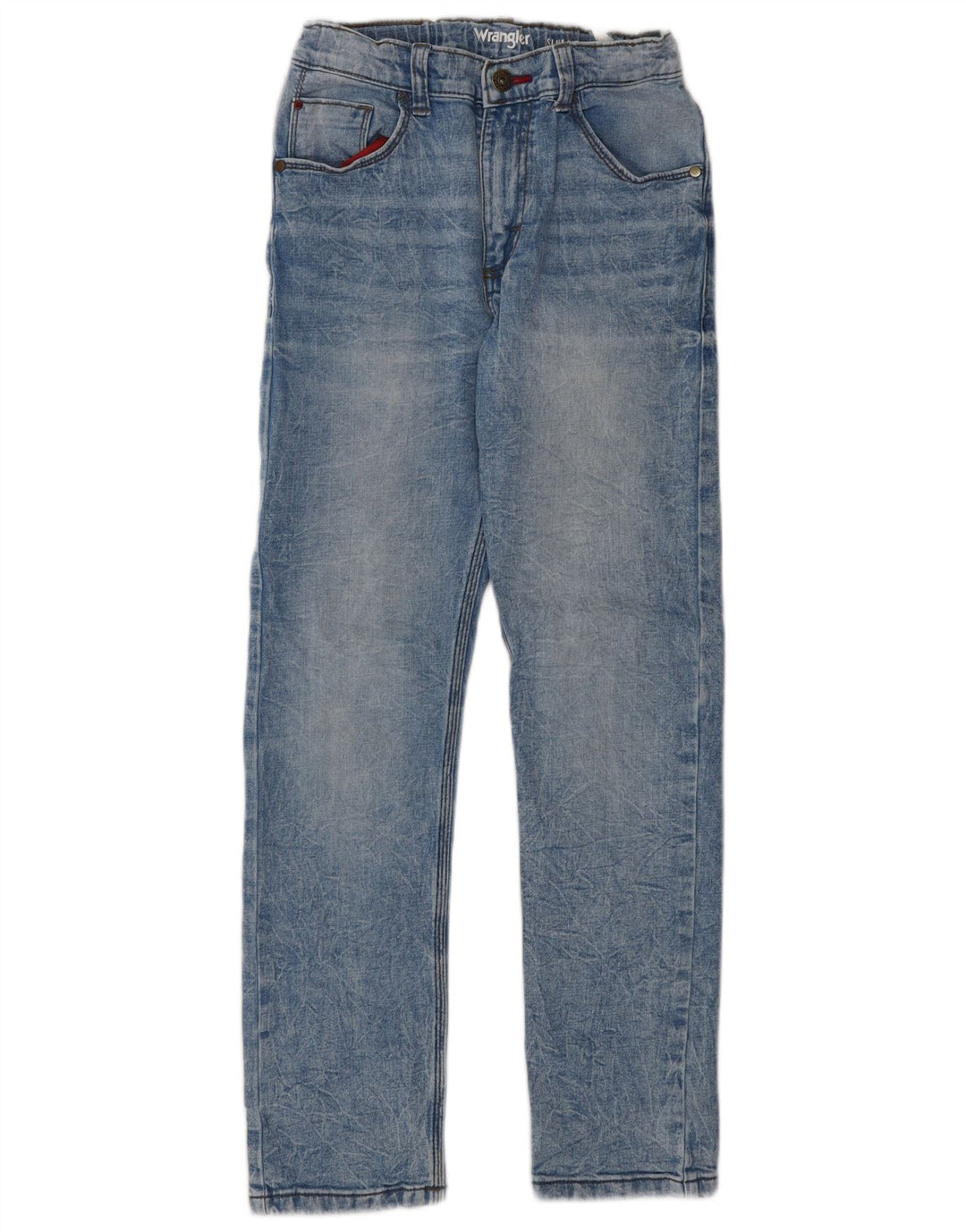 Wrangler Slim-Jeans für Jungen, 7–8 Jahre, W26, L28, Blau