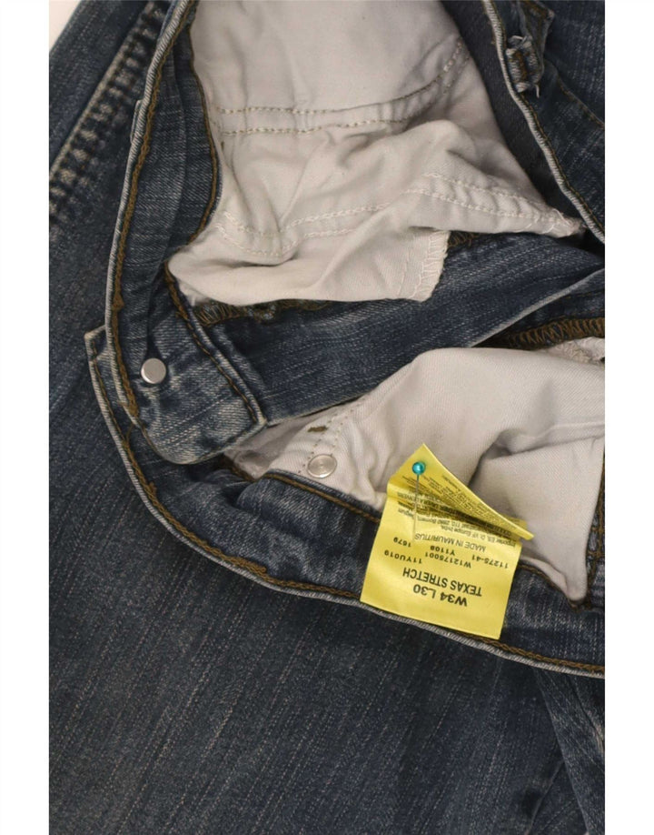 Wrangler Herren Texas Stretch Straight Jeans W34 L30 Blaue Baumwolle