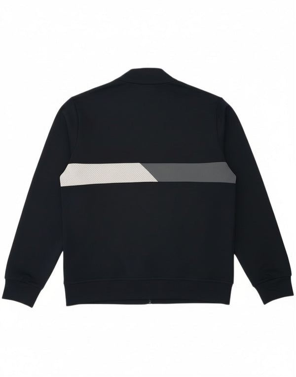 Adidas Boys Tracksuit Top Jacket 13-14 Years Navy Blue Colourblock