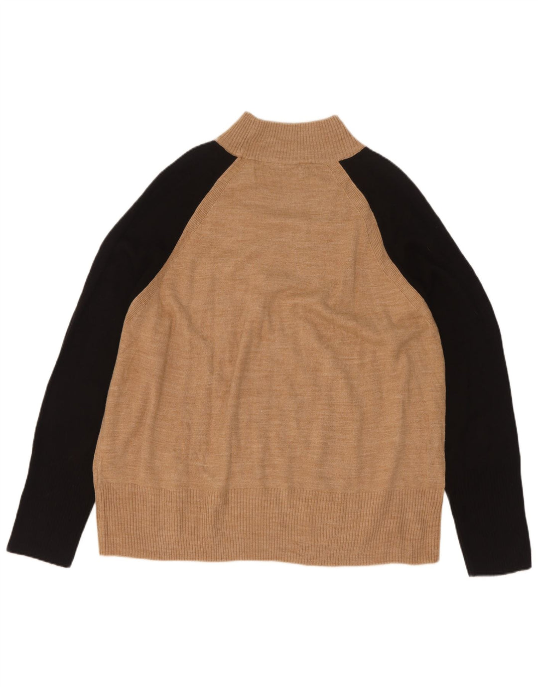 Marks & Spencer Herren-Pullover mit Rollkragen, groß, Beige, Farbblock