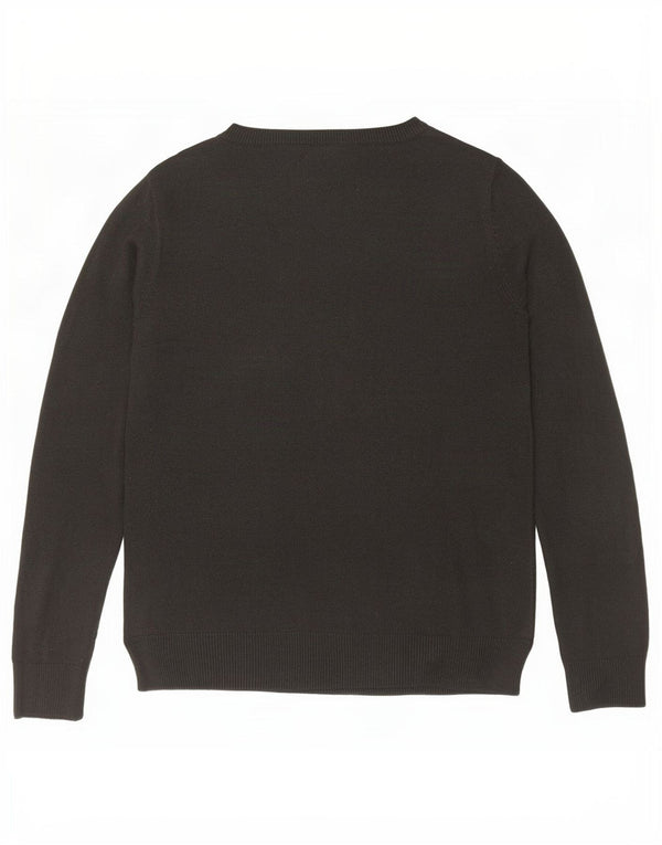 Marks & Spencer Damen-Pullover mit U-Boot-Ausschnitt, Gr. 10, Größe S, Grau, Acryl