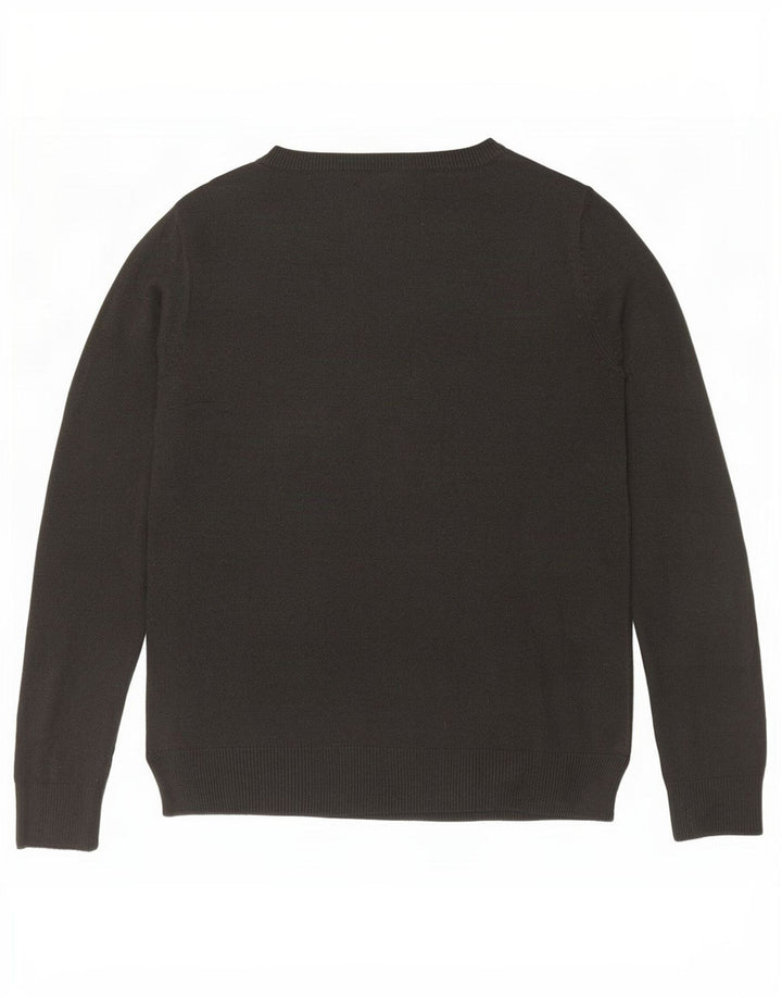 Marks & Spencer Damen-Pullover mit U-Boot-Ausschnitt, Gr. 10, Größe S, Grau, Acryl