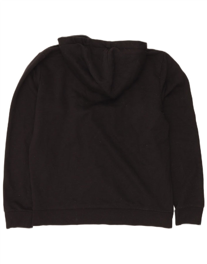 KAPPA Herren Graphic Hoodie Pullover Mittelschwarz