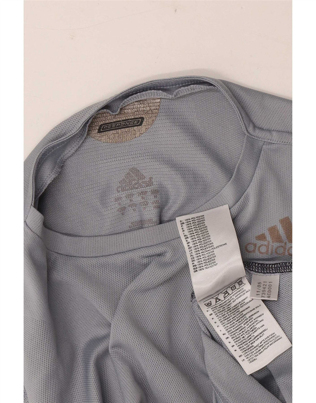 Adidas Herren Climacool Top Langarm mittelgraues Polyester