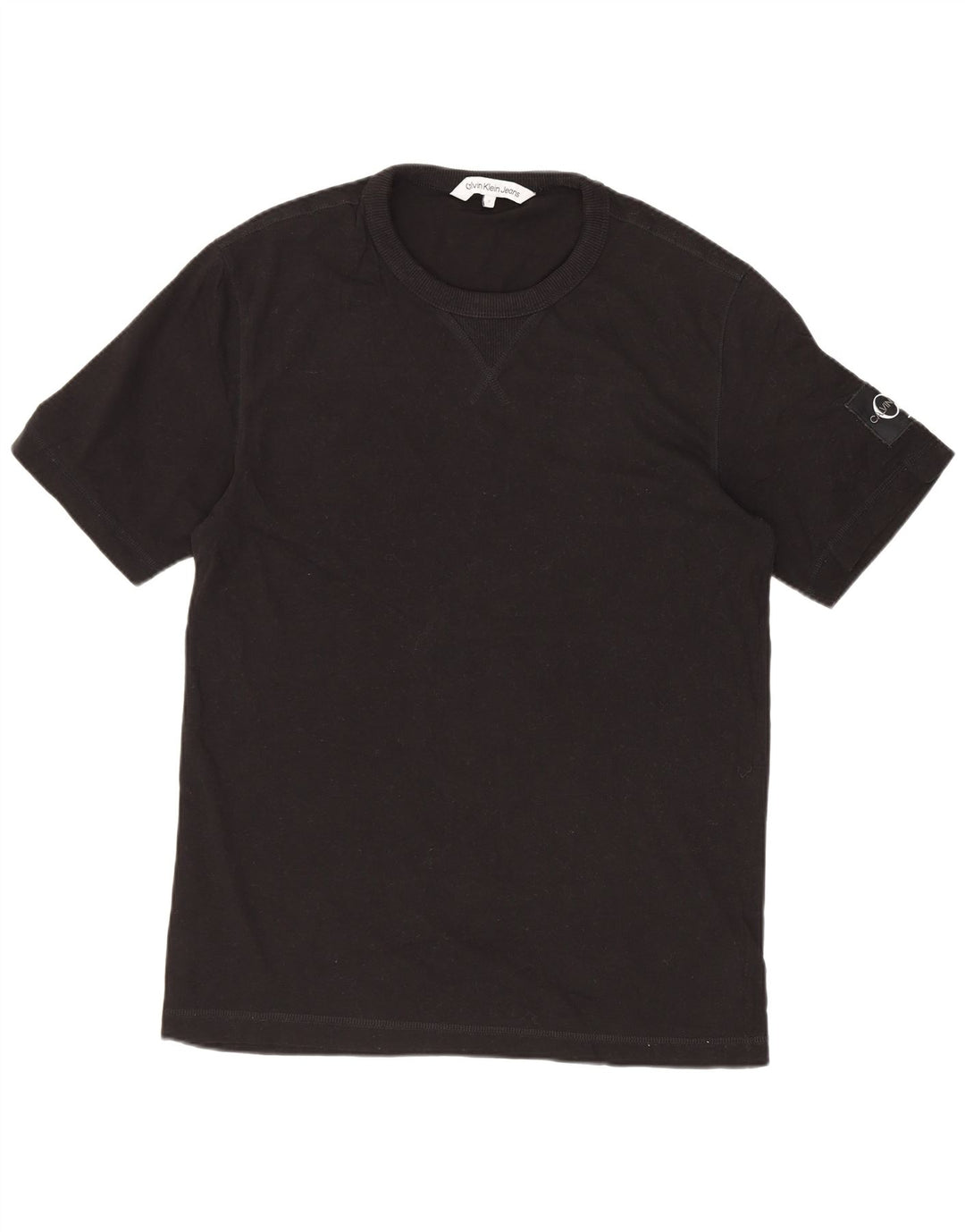 CALVIN KLEIN JEANS Herren T-Shirt Top Small Schwarz Baumwolle