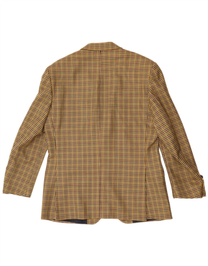 Caracciolo Herren 2-Knopf-Blazerjacke IT 52 XL Brauner Hahnentritt