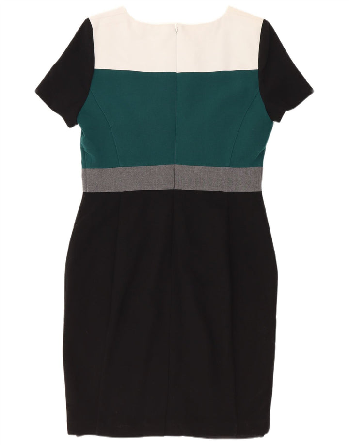 Marks & Spencer Damen Etuikleid UK 12 Medium Mehrfarbig Colourblock