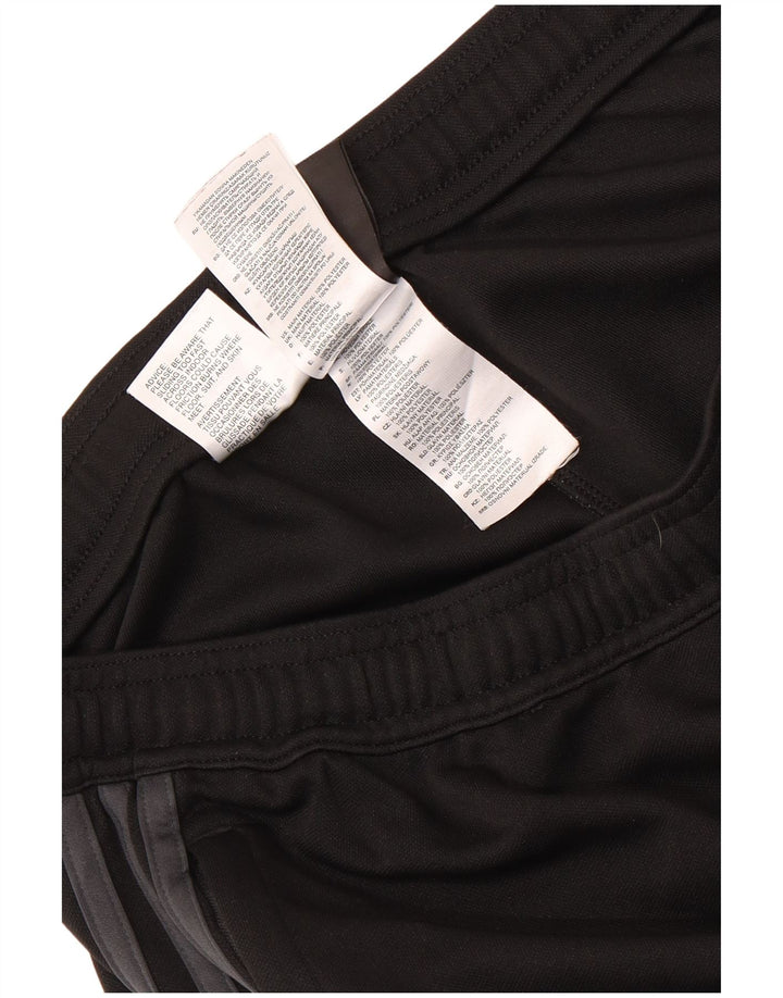 Adidas Herren Climalite-Trainingshose, groß, schwarzes Farbblock-Polyester