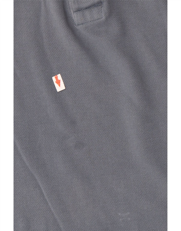 Lacoste Herren-Poloshirt, Größe 6 XL, graue Baumwolle