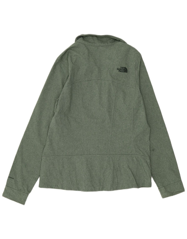 The North Face Damen-Trainingsanzug-Top-Jacke UK 14 Mittelgrünes Polyester