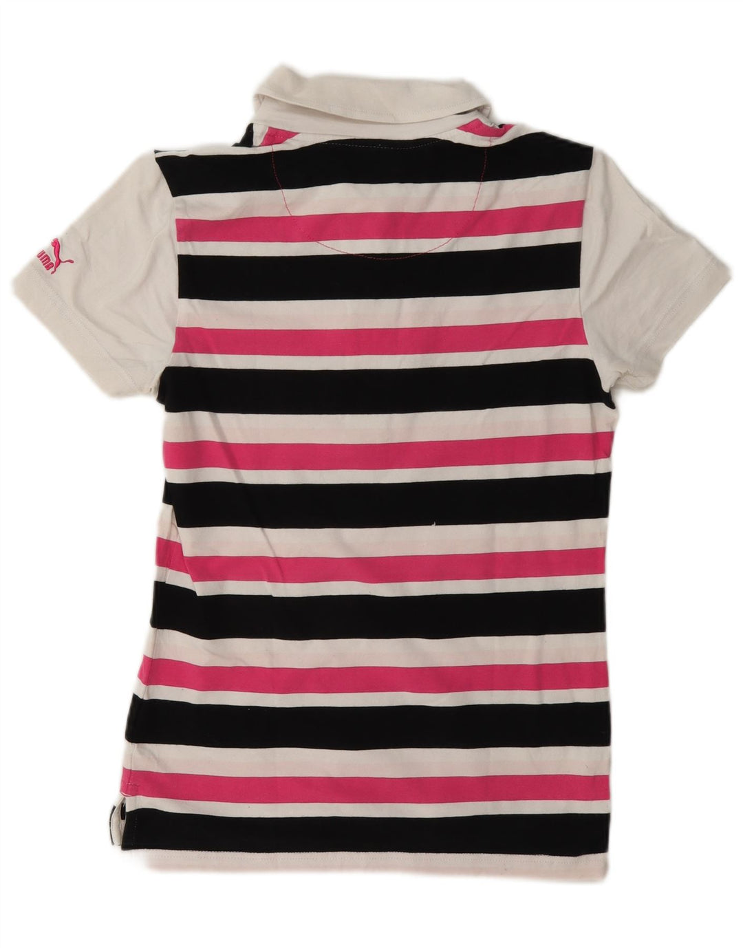 Puma Damen Poloshirt UK 10 Small Mehrfarbig gestreift