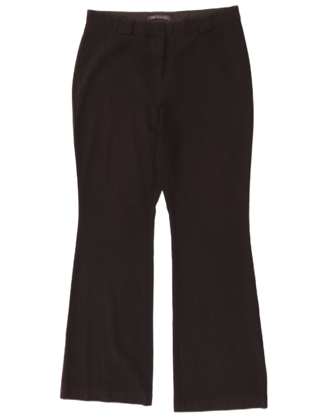 Marks & Spencer Damen Bootcut Freizeithose UK 12 Medium W30 L31 Schwarz