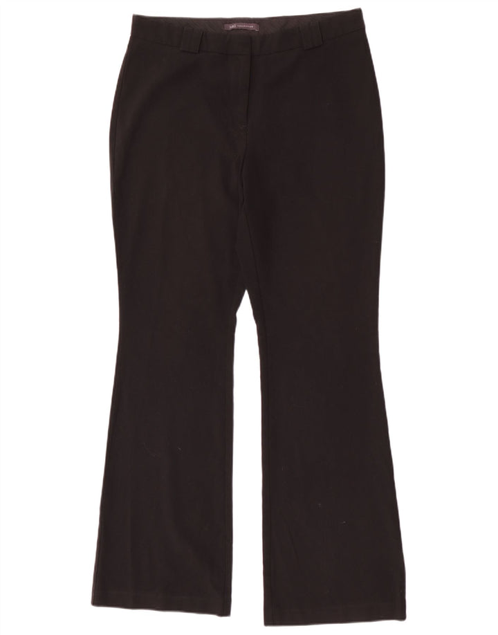 Marks & Spencer Damen Bootcut Freizeithose UK 12 Medium W30 L31 Schwarz