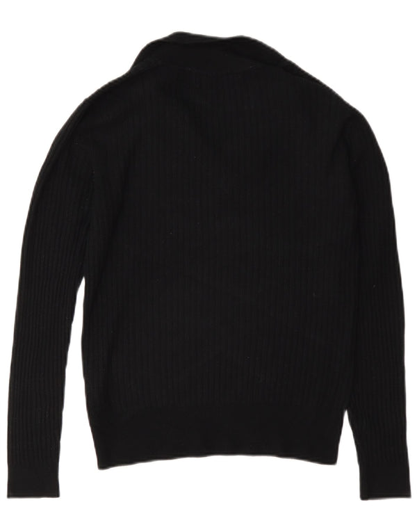 Marks & Spencer Damen-Pullover mit Rollkragen, Gr. 8, Schwarz, Viskose