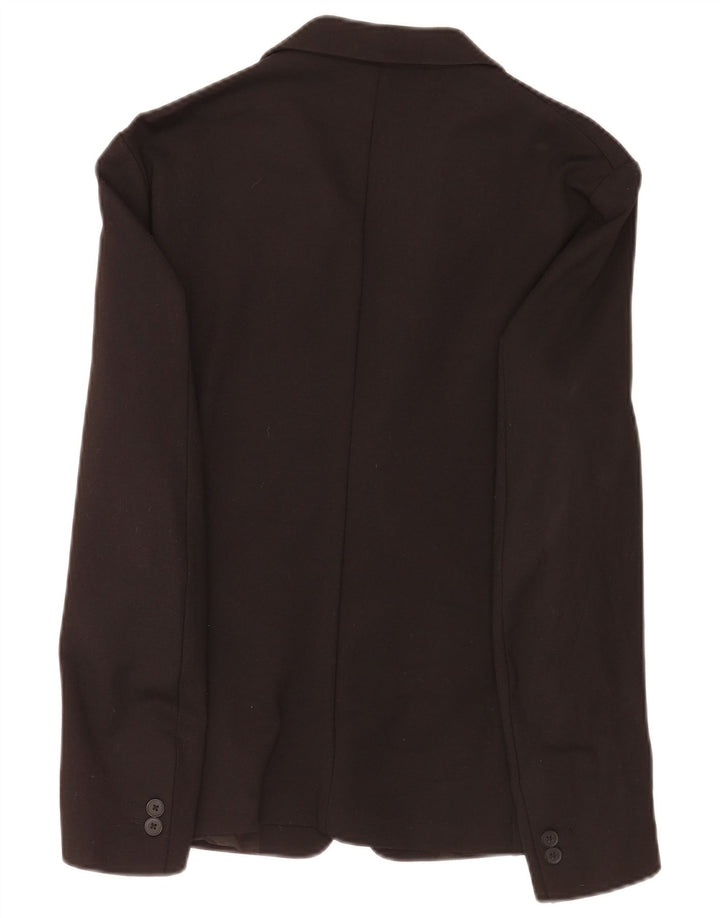 Zara Herren-Blazer mit 2 Knöpfen, Gr. 36, Größe S, Schwarz, Viskose, klassisch