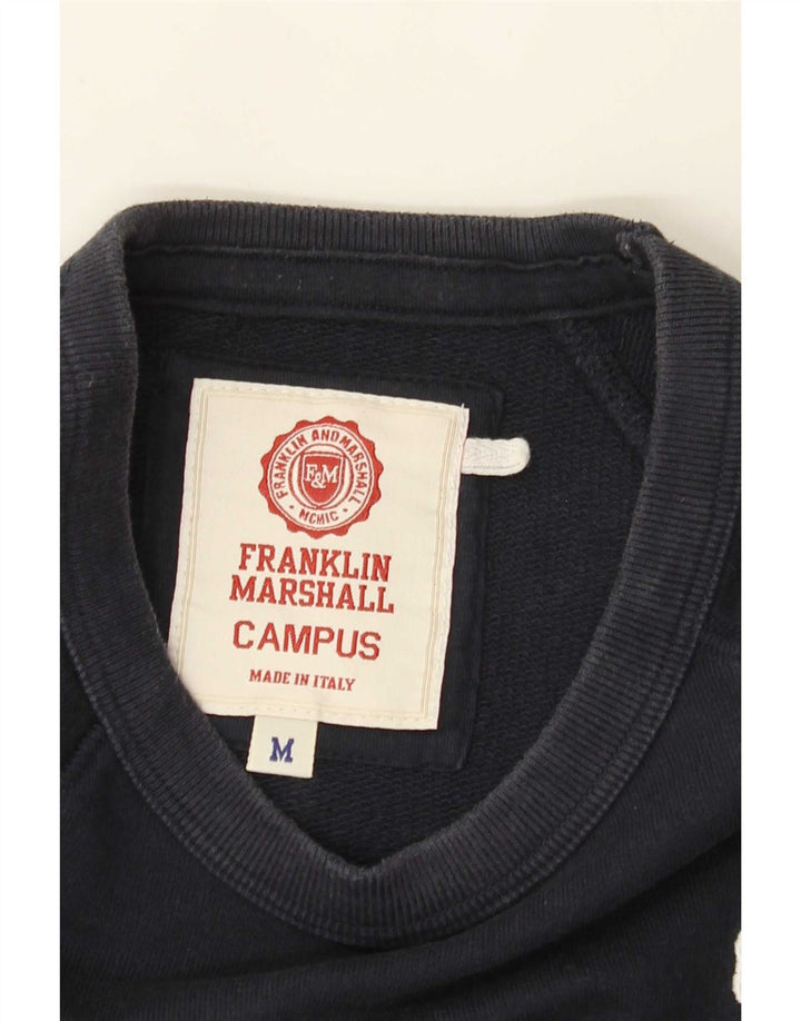 Franklin Marshall Herren-Sweatshirt, mittelgroß, Marineblau