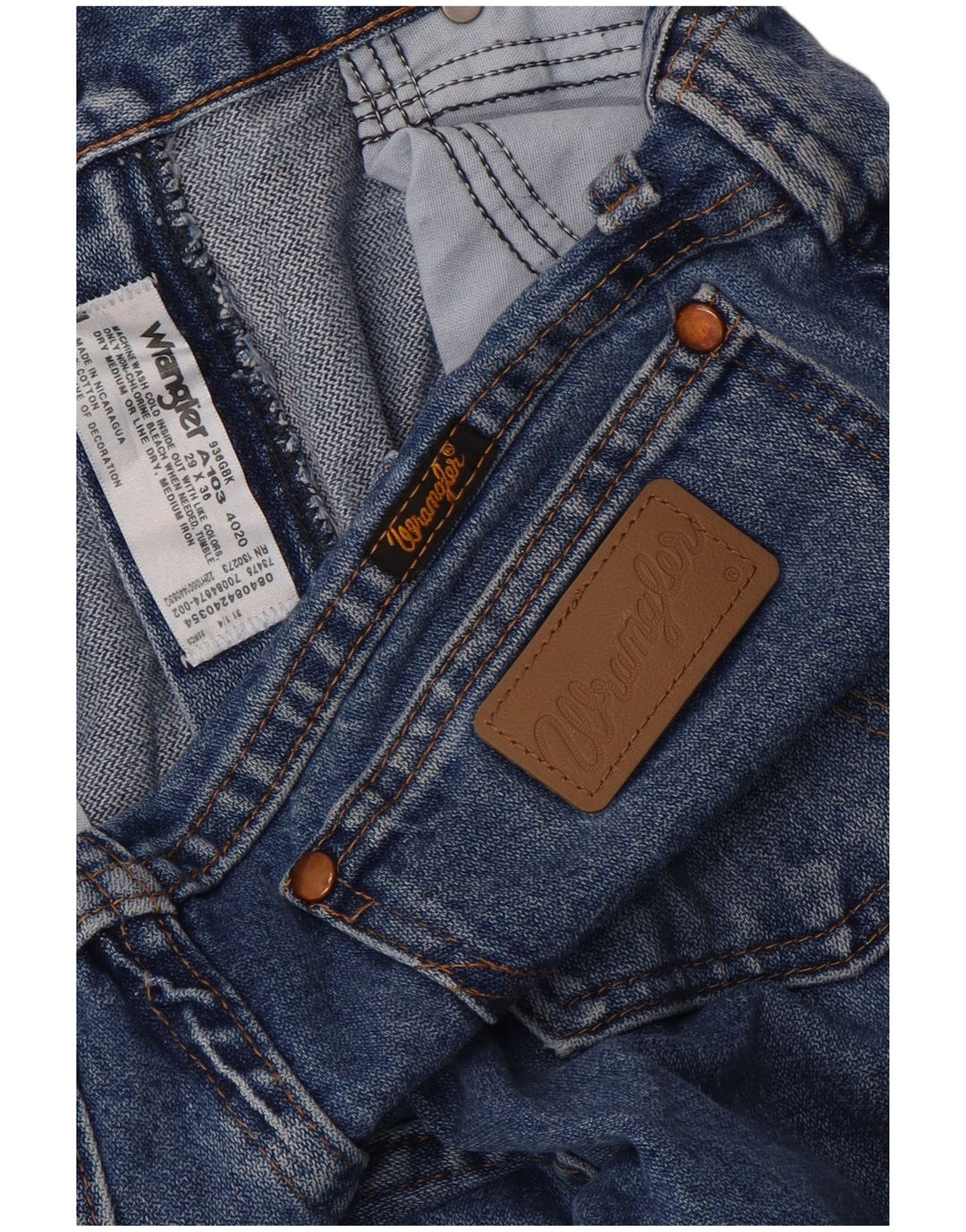 Wrangler Damen Straight Jeans W29 L36 Blaue Baumwolle