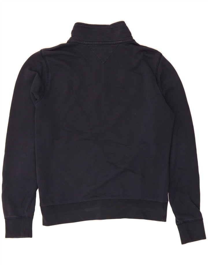 TOMMY HILFIGER Mens Tracksuit Top Jacket Medium Navy Blue Cotton Vintage Tommy Hilfiger and Second-Hand Tommy Hilfiger from Messina Hembry 