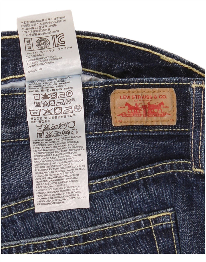 Levi's Damen Jeansshorts US 10 Large W34 Marineblaue Baumwolle