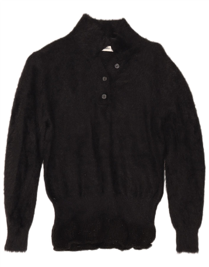 ZARA Damen-Pullover mit Rollkragen, Gr. 14, mittelschwarz