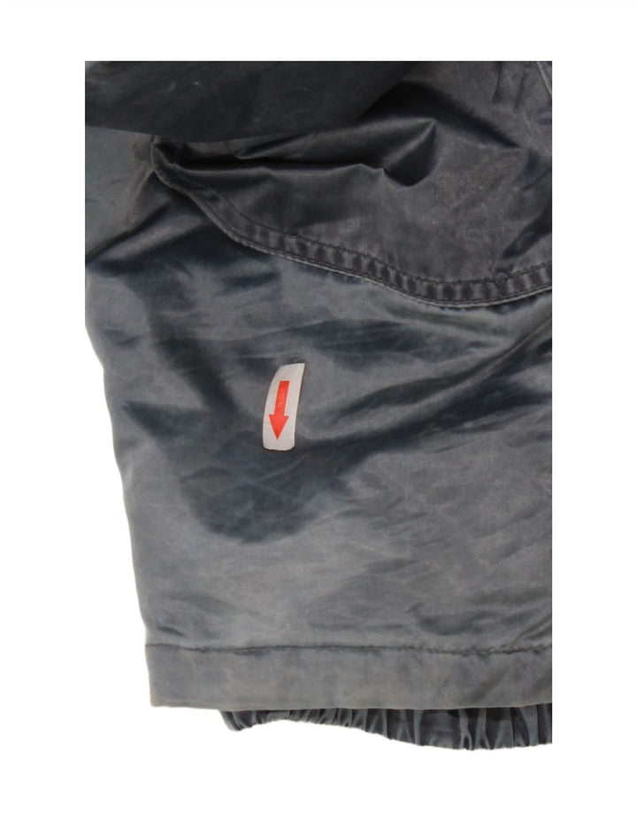 Vintage Damen Kapuzenübergroße Windjacke IT 44 Mittelblau