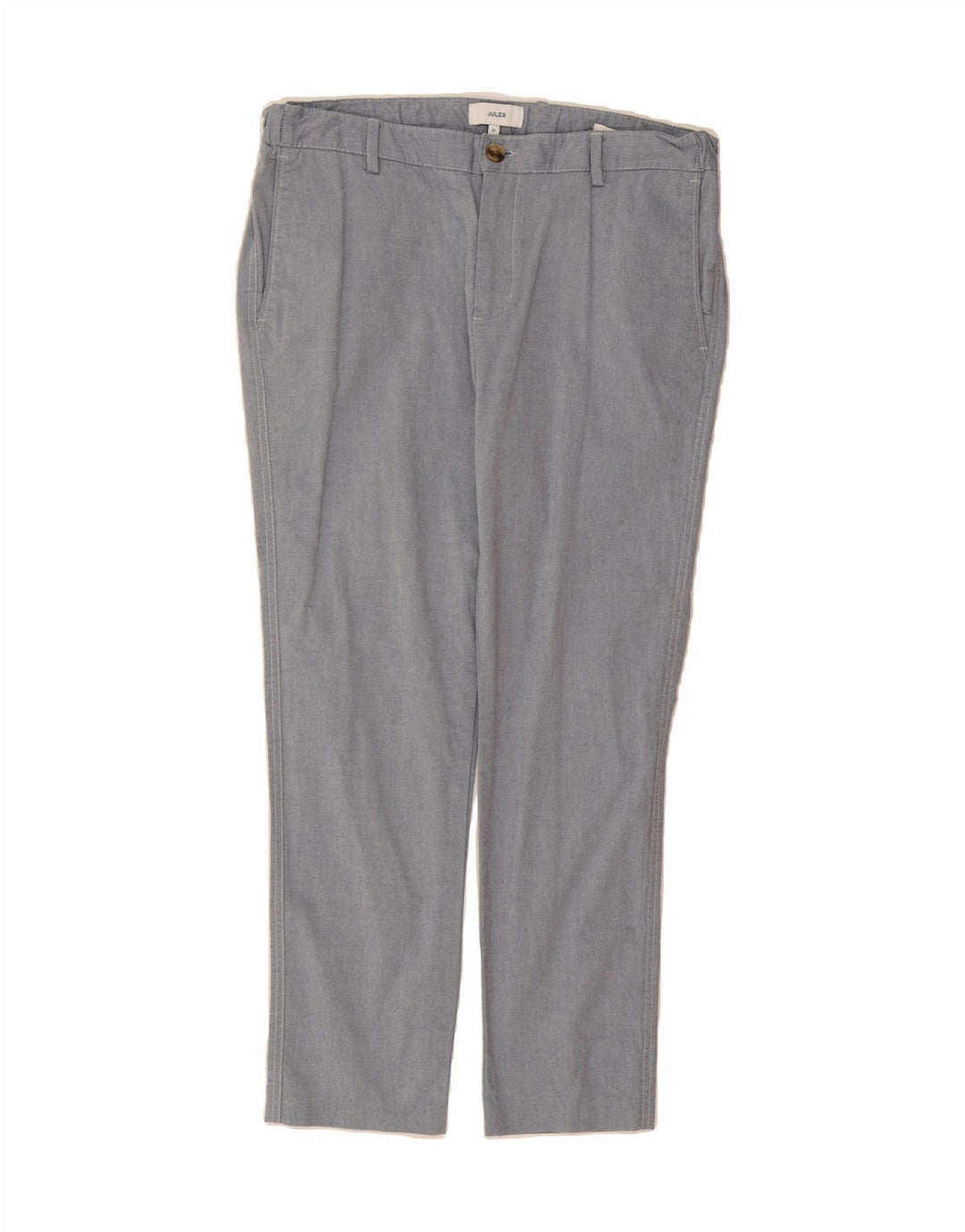 JULES Mens Slim Fit Chino Trousers W34 L27 Blue Vintage Jules and Second-Hand Jules from Messina Hembry 