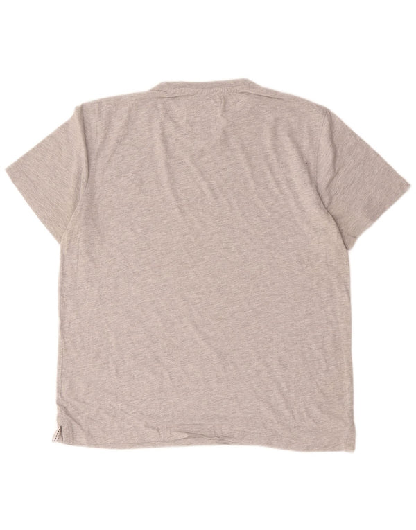 Crew Clothing Herren T-Shirt Top Large Grau Baumwolle