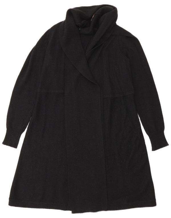 Phase Eight Damen Longline Open Cardigan Pullover UK 12 Medium Schwarz