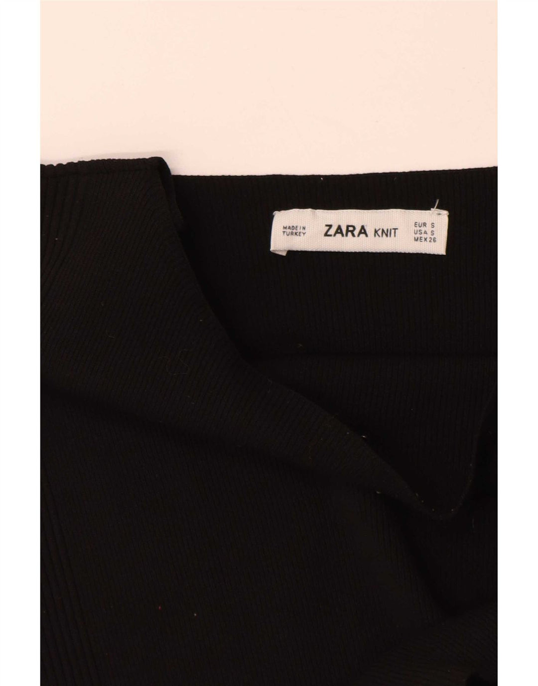 Zara Damen Weste Top UK 10 Small Schwarz