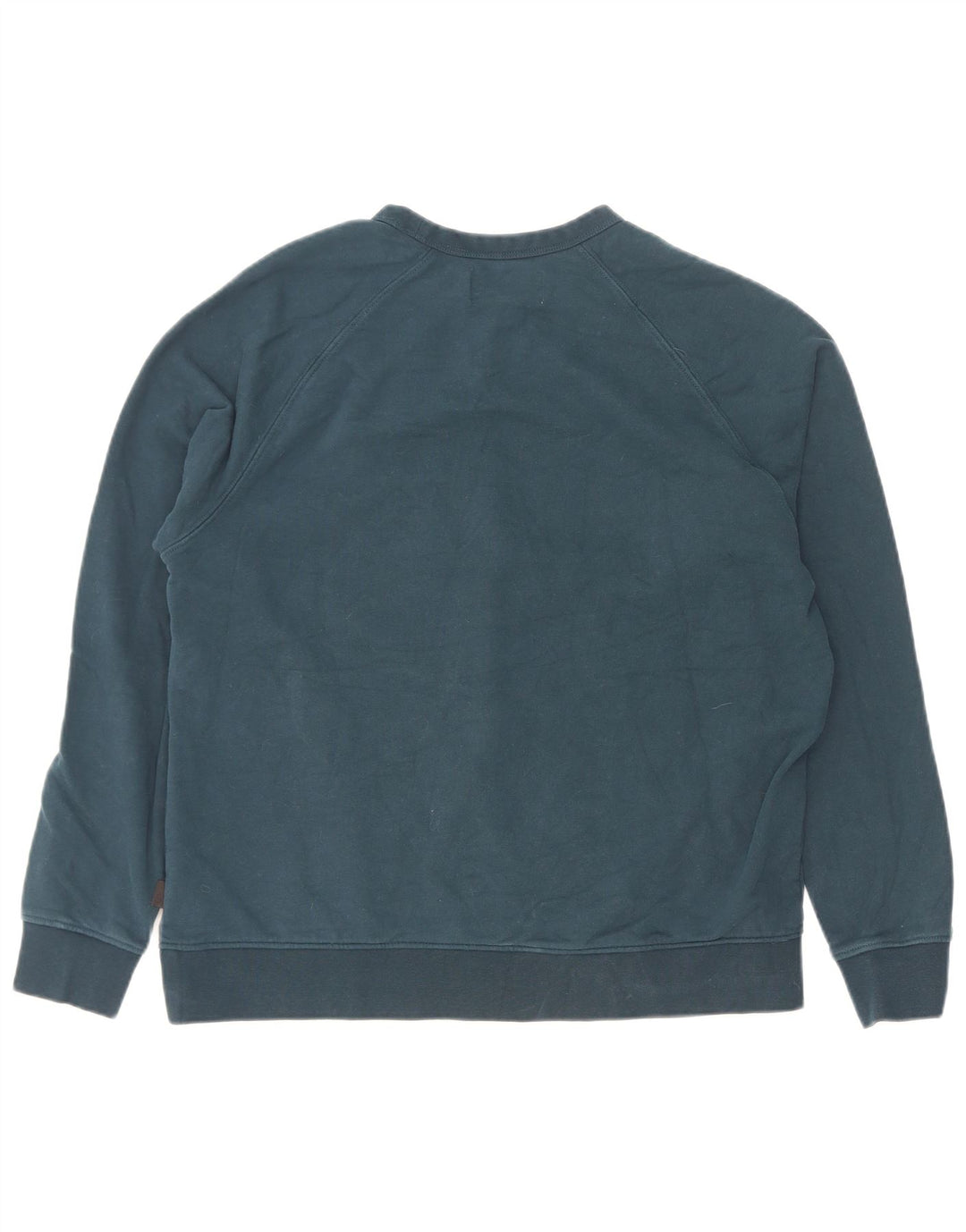 Marks & Spencer Herren-Sweatshirt-Pullover aus mittelblauer Baumwolle