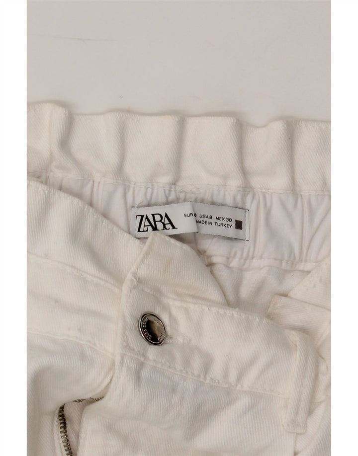 ZARA Womens Denim Shorts EU 40 Medium W32  White Vintage Zara and Second-Hand Zara from Messina Hembry 