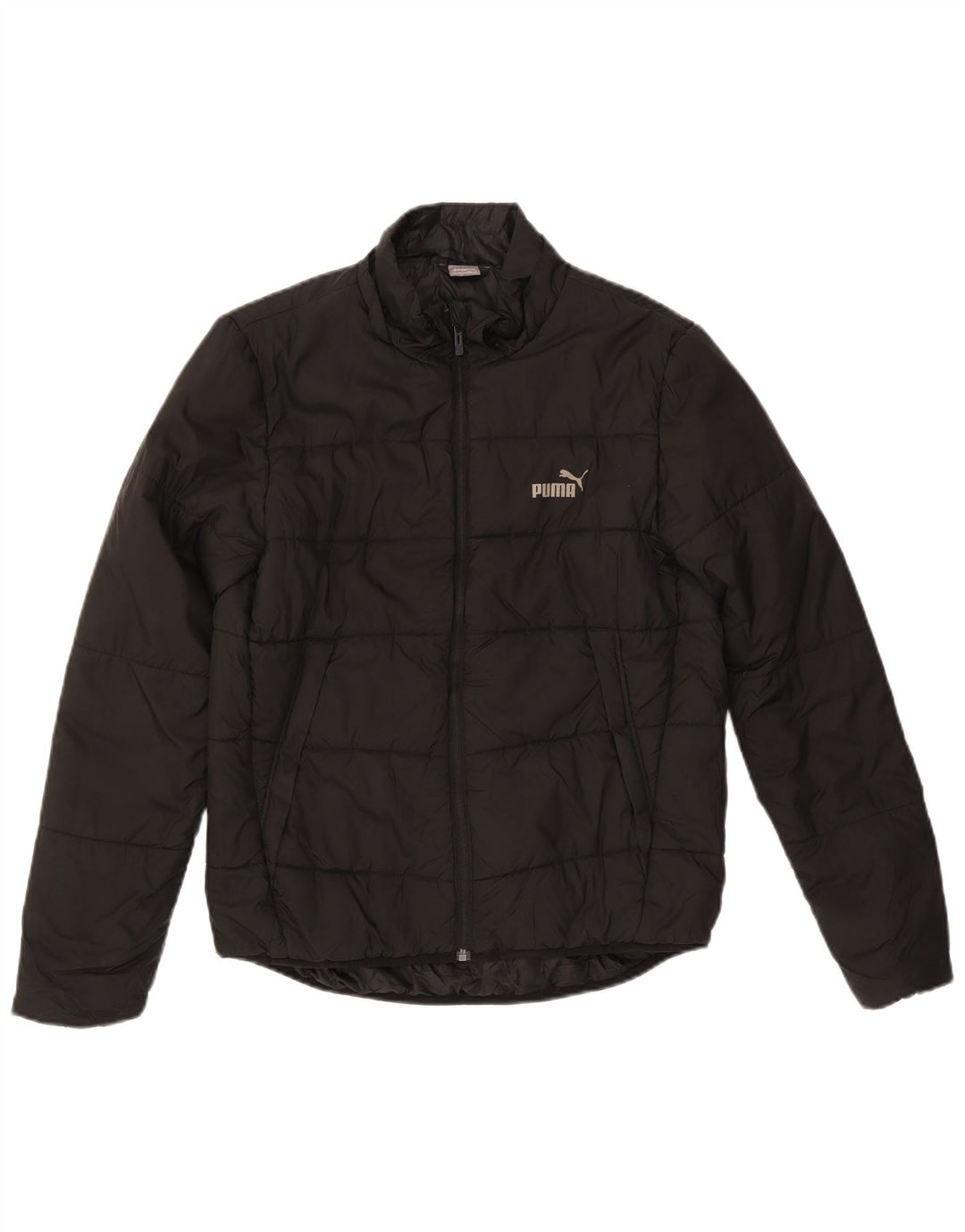 Puma Mädchen wattierte Jacke 15–16 Jahre, schwarzes Polyester