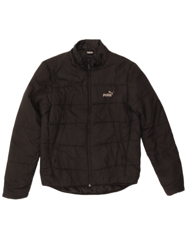 Puma Mädchen wattierte Jacke 15–16 Jahre, schwarzes Polyester