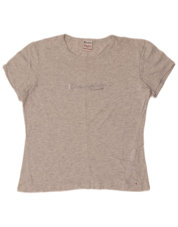 Champion Damen Heritage Classics Graphic T-Shirt Top UK 18 XL Grau Baumwolle
