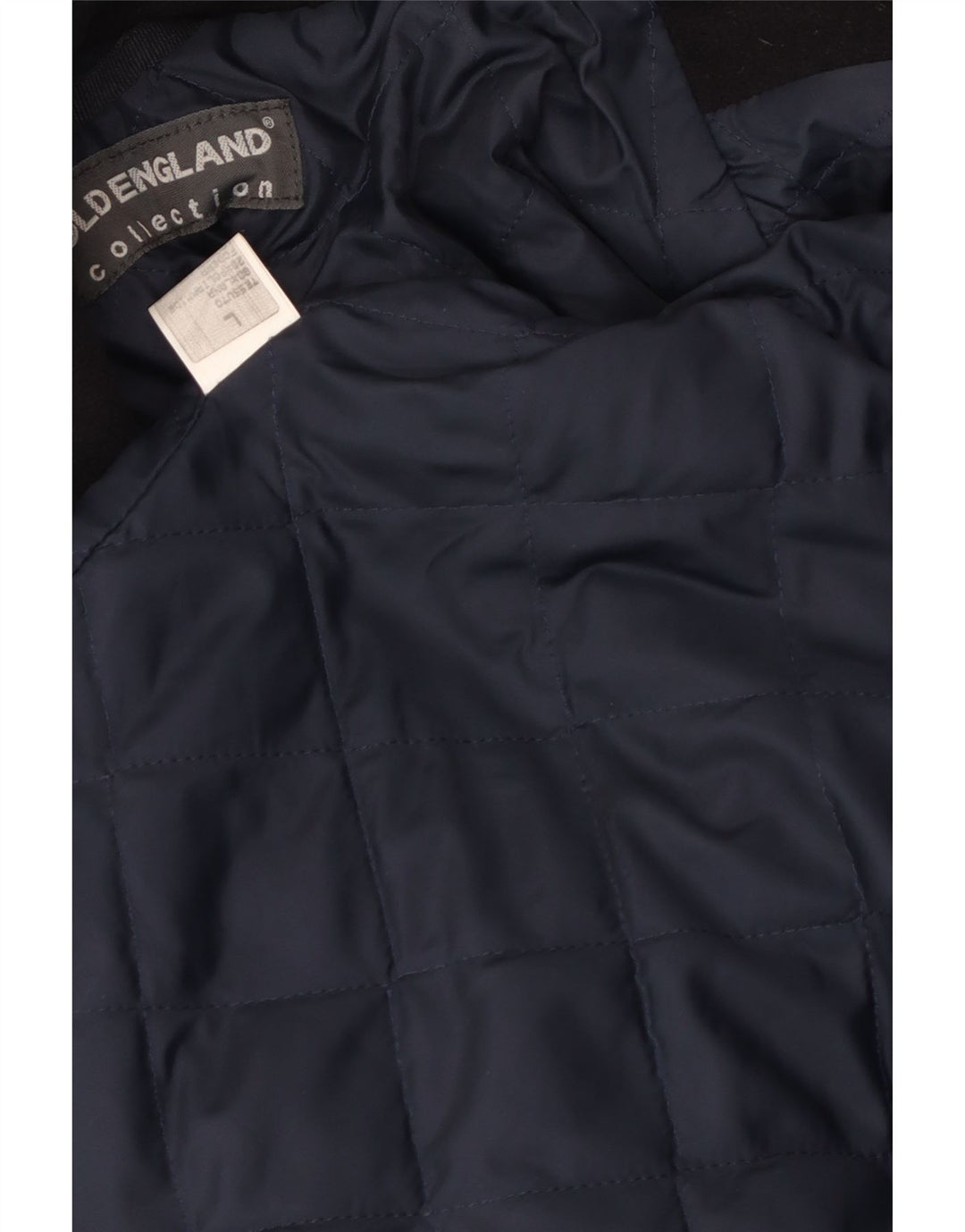 Old England Herren Pea Coat UK 40 Große marineblaue Wolle