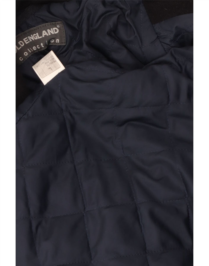 Old England Herren Pea Coat UK 40 Große marineblaue Wolle