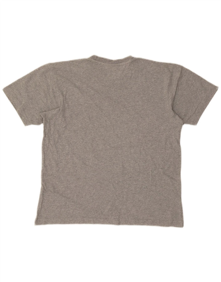 Champion Herren Grafik-T-Shirt-Oberteil Mittelgrau