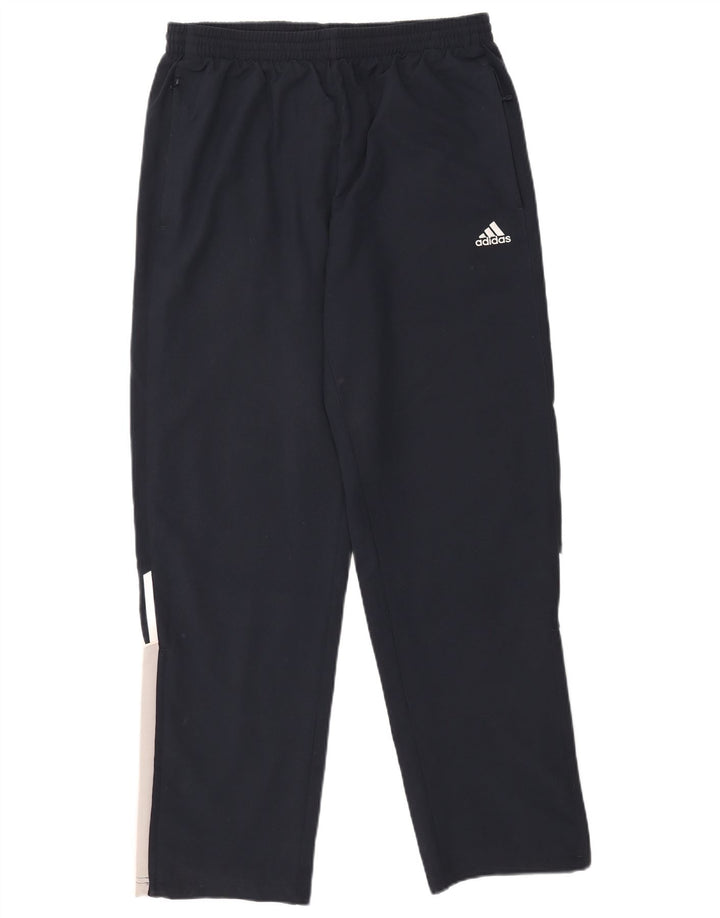 Adidas Herren-Trainingshose, groß, marineblau, Colourblock-Polyester